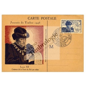 La première journée du timbre de l'après-guerre