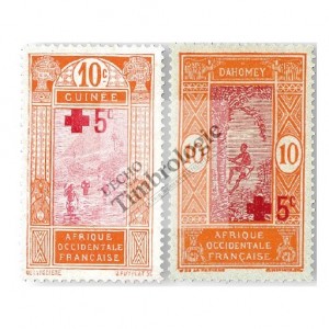 La Croix-Rouge dans les Colonies françaises - Dahomay (60) et Guinée (80)