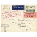 Chambéry-Lyon - 1ère liaison postale aérienne 15/9/36